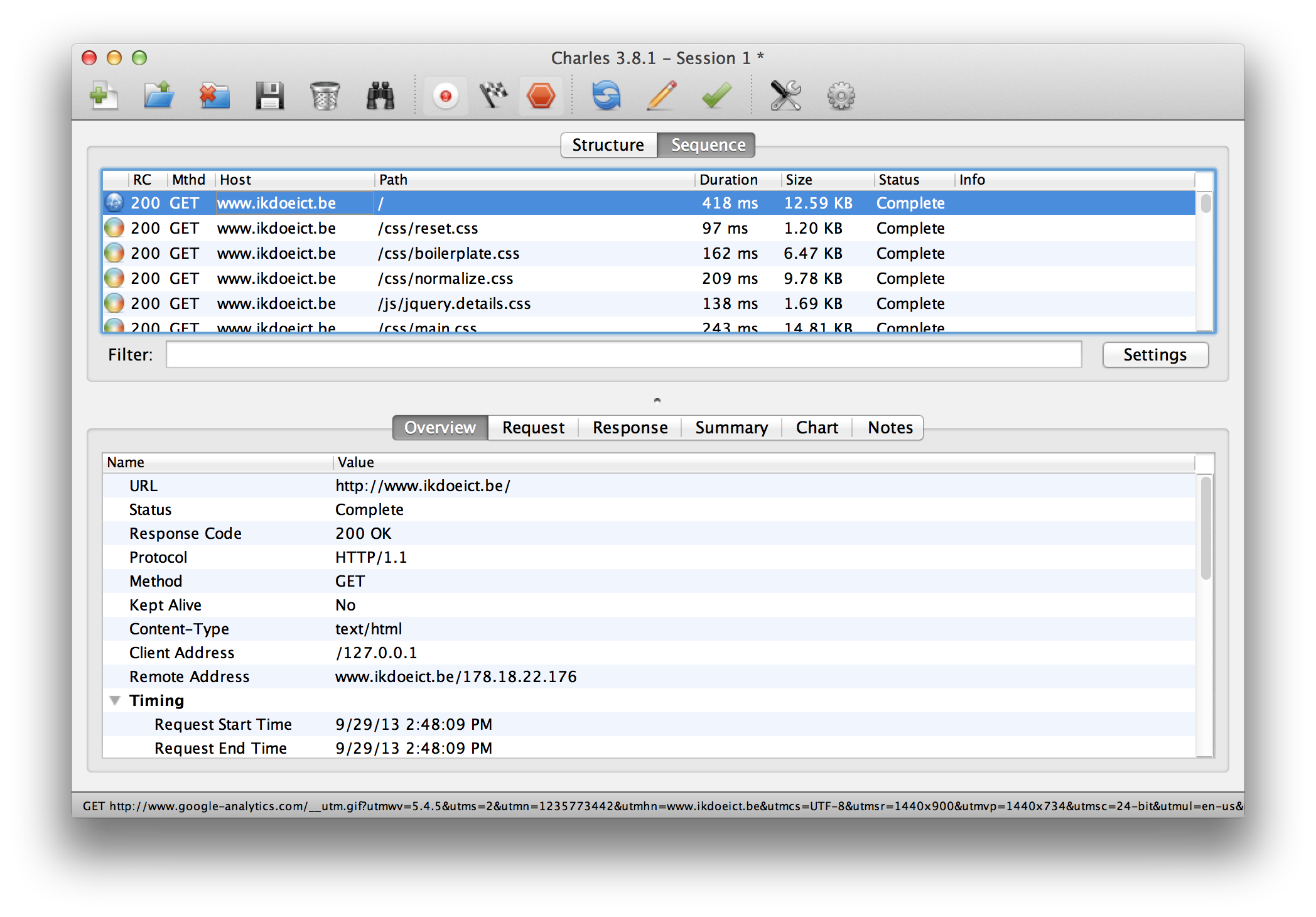 Charles Web Debugging Proxy